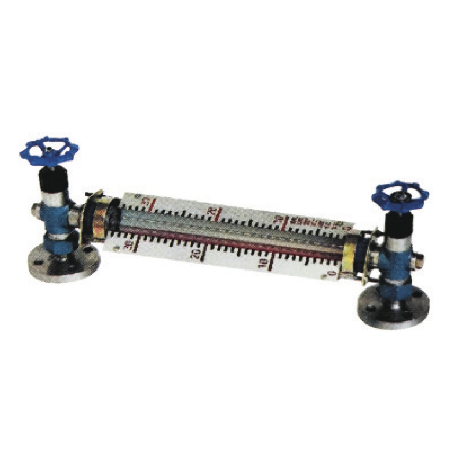 Glass tube liquid level gauge